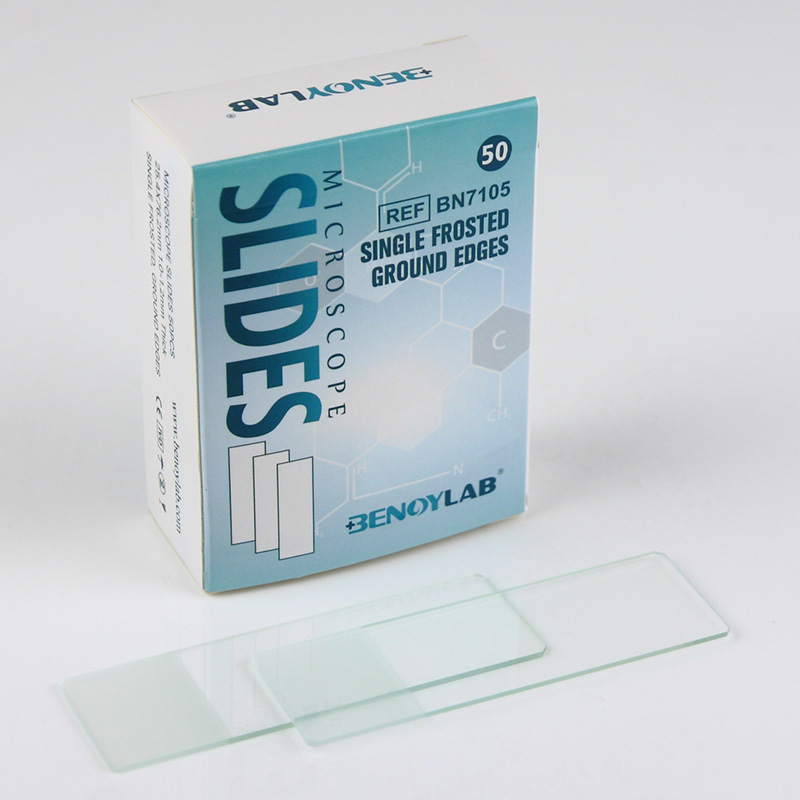 Microscope Slides 7105 Single Frosted End, Ground Edge