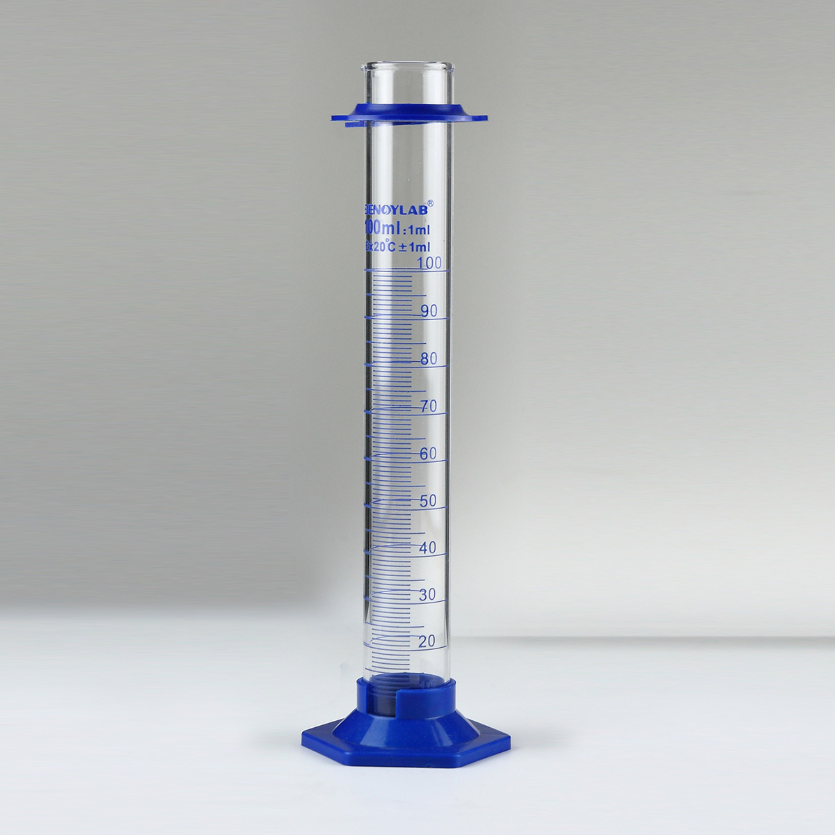 Measuring Cylinder With Spout And Glass Plastic Hexagonal Ba